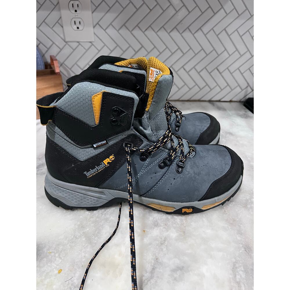 Timberland PRO Men’s Switchback Composite Toe Waterproof Work Boots Gray 10M